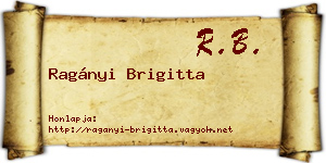 Ragányi Brigitta névjegykártya